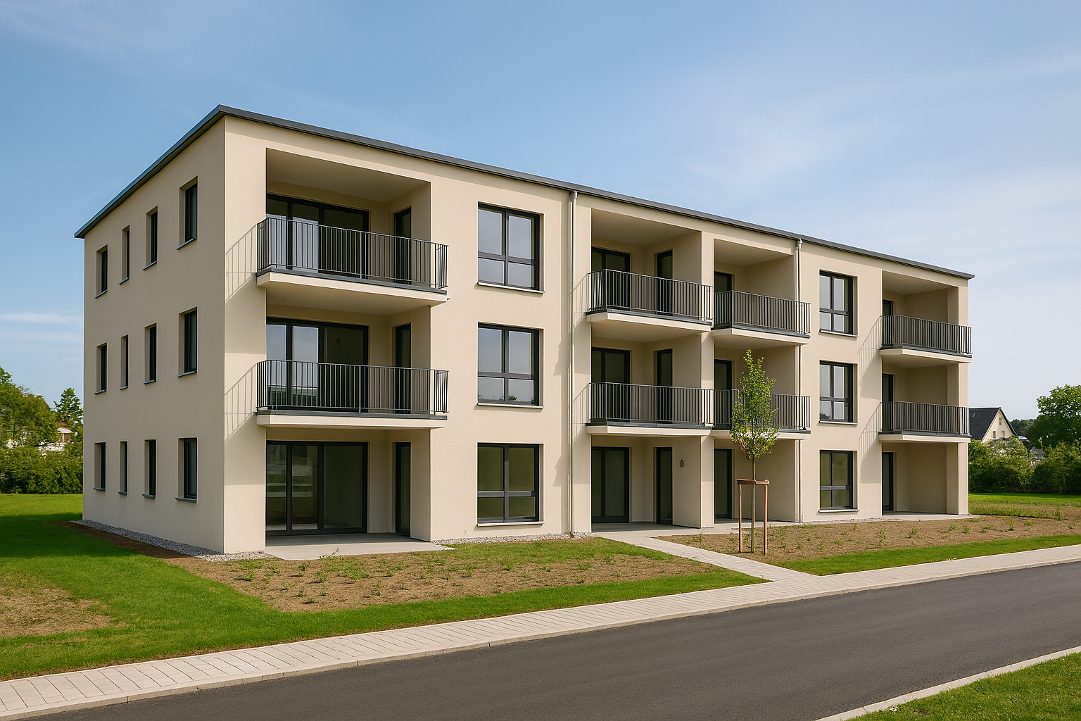 Luftaufnahme von Hof mit markierten Entwicklungsflächen für Neubauprojekte Hof 2025