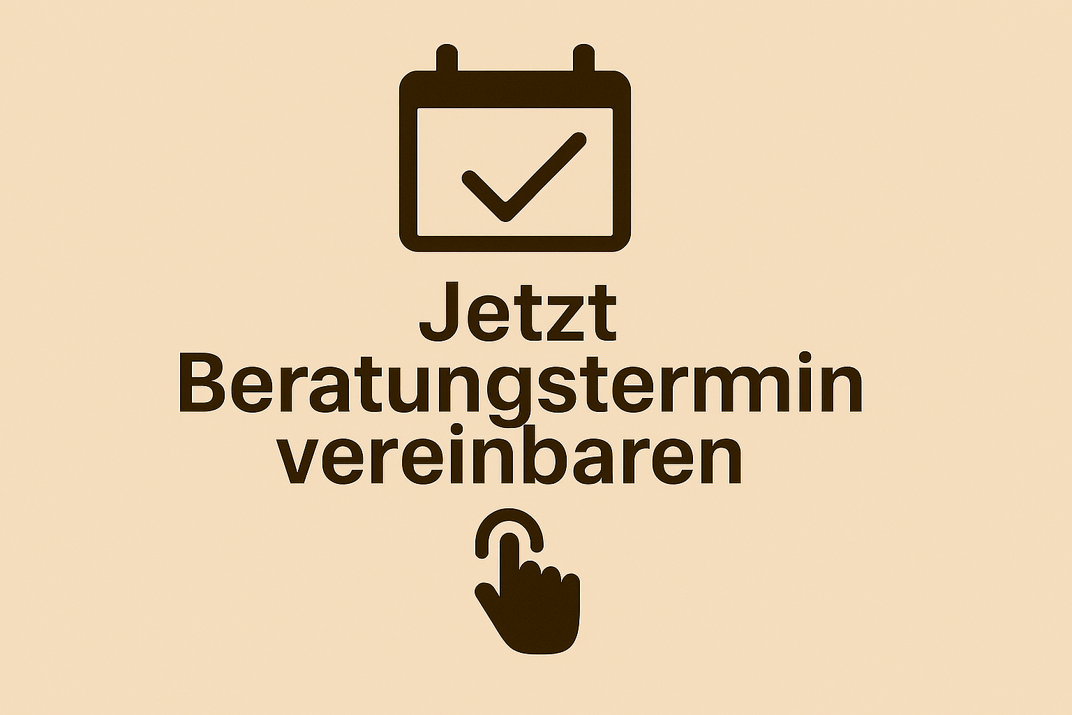 Smartphone mit geöffneter Kalender-App „Beratungstermin“ auf Holzschreibtisch neben Notizbuch und Stift