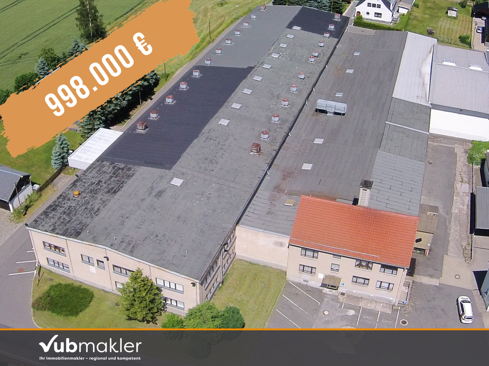 PRODUKTIONS- u. LAGERSTANDORT MIT 5.234 QM UND EIGENER TRAFOSTATION, KRANANLAGE - NUR 998.000 €
