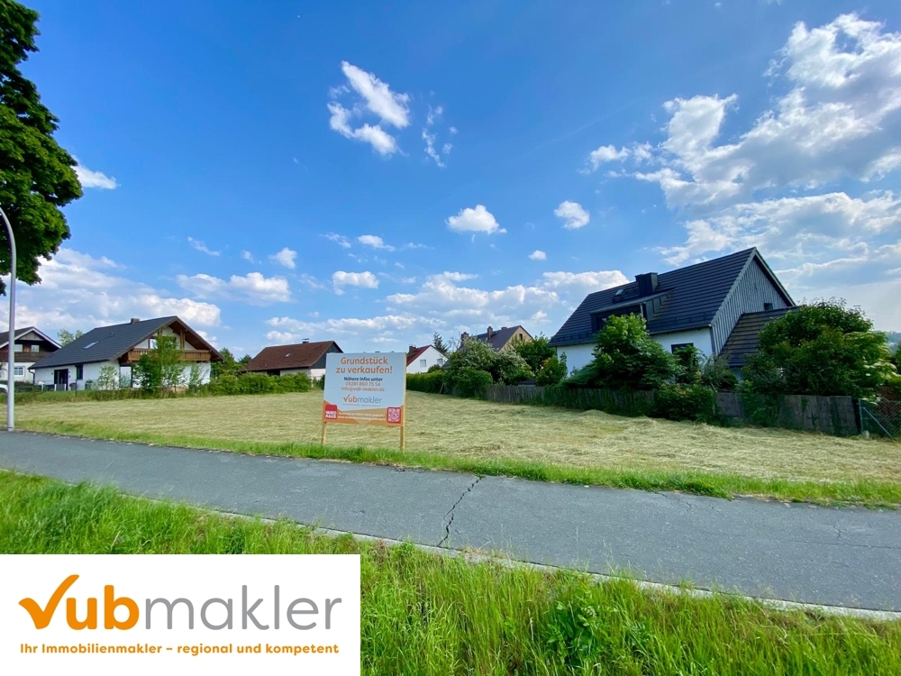 Panoramablick über Hof ! Ihr Bauplatz in Toplage – Nähe Wartturm!